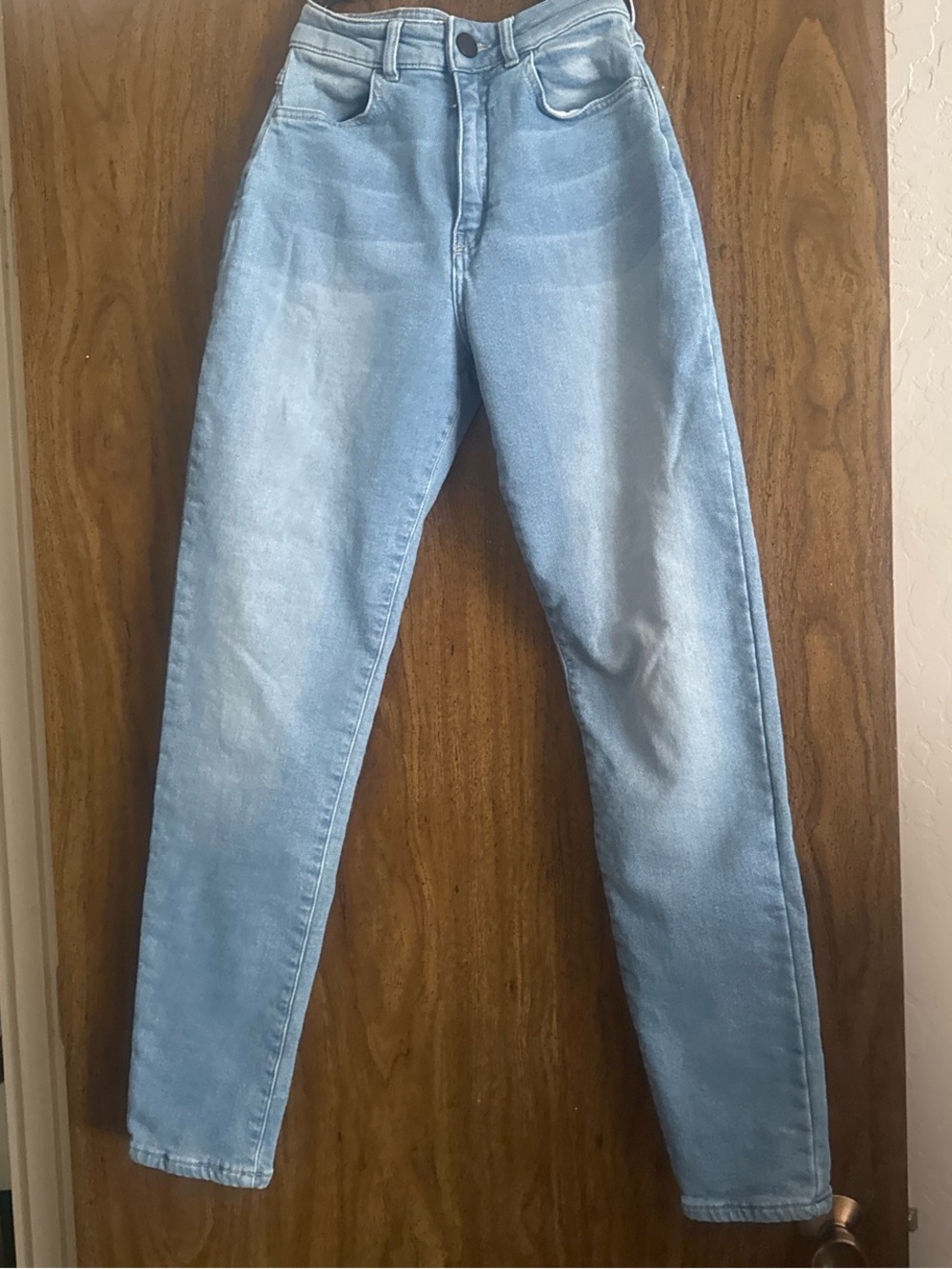 FITJEANS Light Blue Skinny Fleece Lined Interior High-Rise Jeans